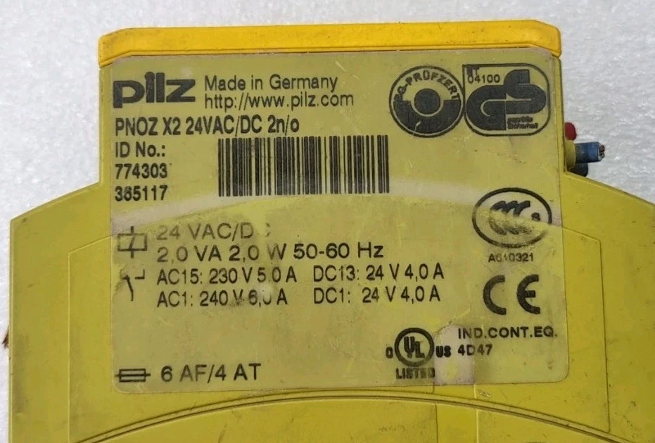 PILZ PNOZ X2 24VAC/DC 774303 SAFETY RELAY MADE IN GERMANY